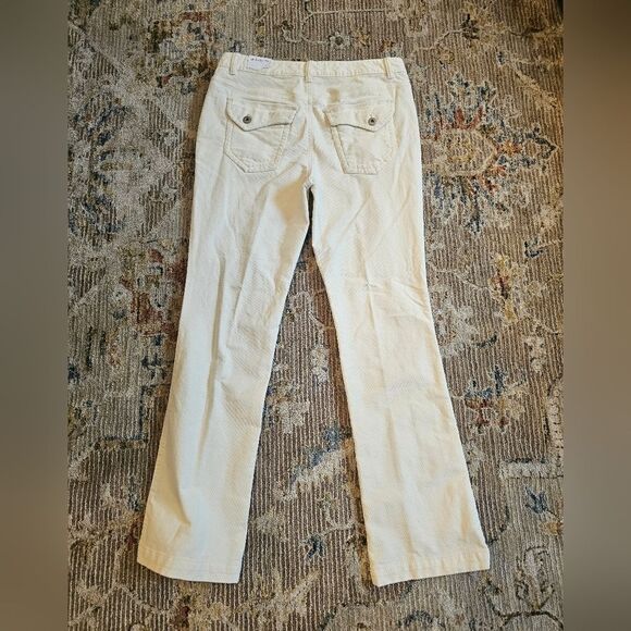 NWT Liz Claiborne cream micro cords sz 8 with 31" inseam - Picture 1 of 6